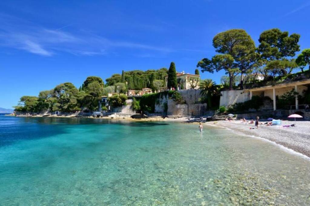Studio au calme, avec terrasse et parking à Eze village Exterior foto